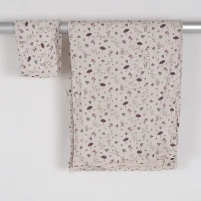 Bäddset (Beige, Flerfärgad) från Filibabba Ekologisk bomull