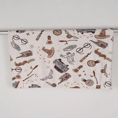 Blanket (Beige, Multicolored) from Harry Potter