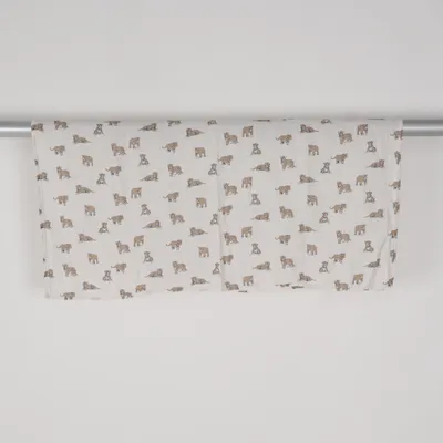Couverture de bébé (Blanc, Marron) de Garbo & Friends Coton