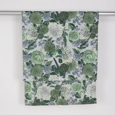 Duschdraperi (Grön, Vit, Flerfärgad)