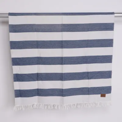 Filt (Blå, Vit) från Lexington Bomull