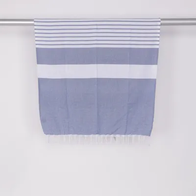 Pläd (Blå) från Sagaform Återvunnen bomull, Återvunnen polyester