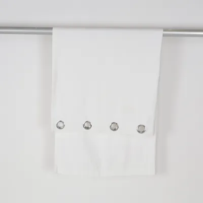 Eyelet curtain (White) from Jysk Polyester