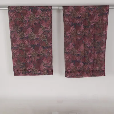 Gordijn aan roede (Lila, Bruin, Meerkleurig) van Rusta Home Polyester