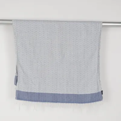 Handduk (Blå, Vit) från Granit Bomull