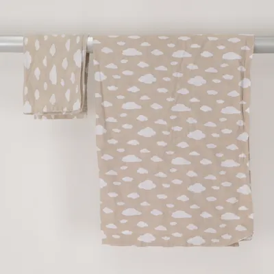 Sengesæt (Beige, Hvid) fra My Baby Bomuld