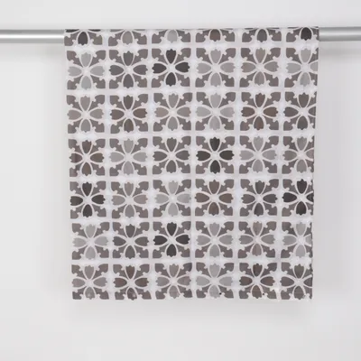 Douchegordijn (Wit, Grijs) van Jotex Polyester