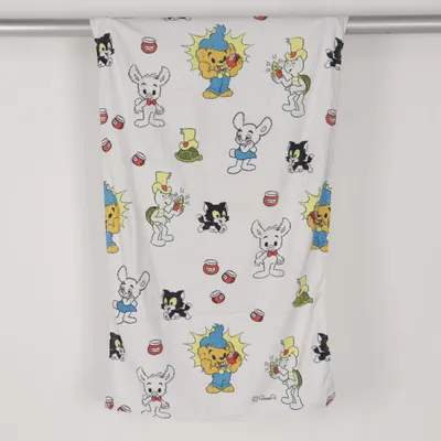 Serviette (Blanc, Multicolore) de Hemtex Coton