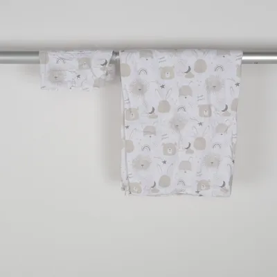 Bäddset (Vit, Beige) från Fresh Kid Bomull