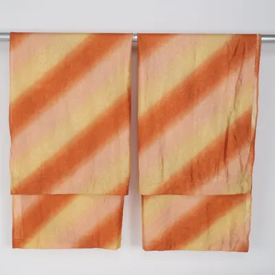 Rideau passe tringle (Orange, Jaune)