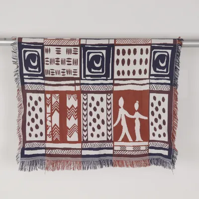 Blanket (Brown, Blue, White)