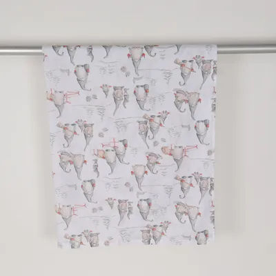 Duschdraperi (Vit, Flerfärgad) från Rusta Home Polyester