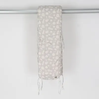 Cot bumper (Beige, White) from Mini Mys
