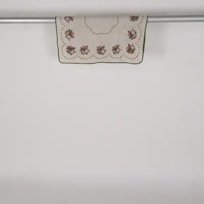 Tischdecke (Beige, Grün, Rot) von Waltherschied Leinen, Viskose