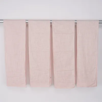 Rod pocket curtain (Pink) from Jotex Cotton