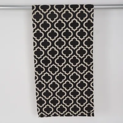 Woven rug (Black, Beige) from Form Living Cotton