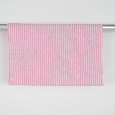 Baby blanket (Pink, White) from Classic Textile of Sweden Recycled cotton, Recycled polyester