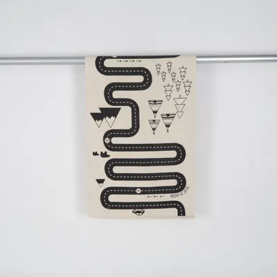 Tapis de jeu (Beige, Noir) de Oyoy Coton