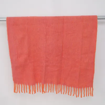 Plaid (Pink, Orange) from Oeko-tex Acrylic, Polyester, Wool