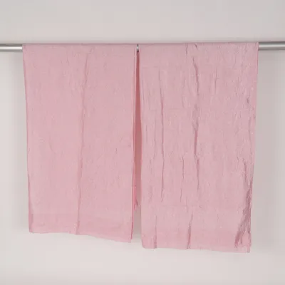 Rideau passe tringle (Rose) Polyester