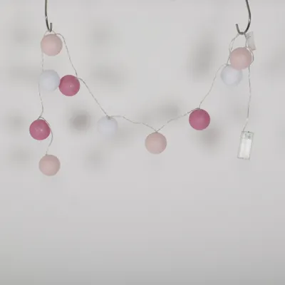 String lights (Pink, White, Multicolored)