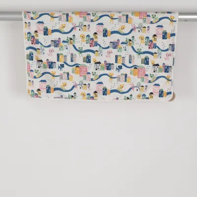 Baby blanket (White, Multicolored) from Polarn O. Pyret Elastane, Organic cotton