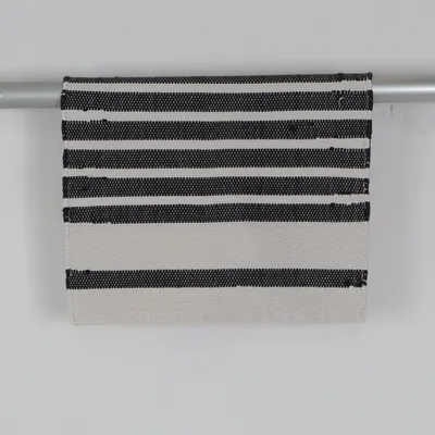Webteppich (Weiß, Schwarz) von H&M Home Baumwolle