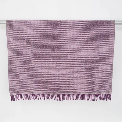 Plaid (Lila, Wit) van Klippan Wol