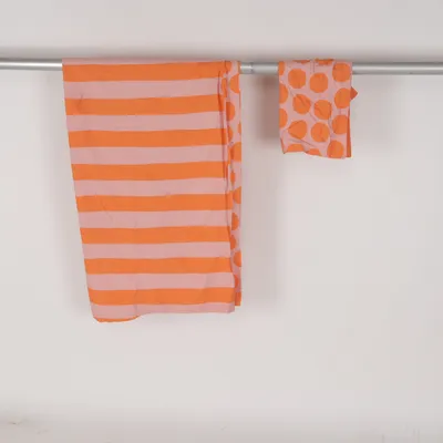 Sengesæt (Orange, Pink) fra H&M Home Bomuld
