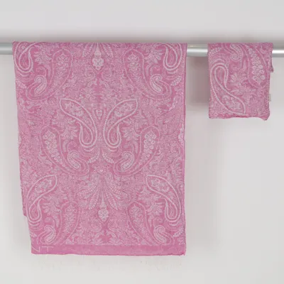 Plaid (Pink, White) from GANT Home Linen, Merino wool