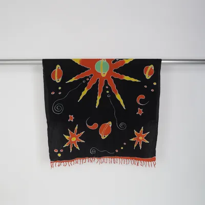 Halsduk (Pareo, schultertuch, Schal, Stola, Planeten Sonne Sterne)