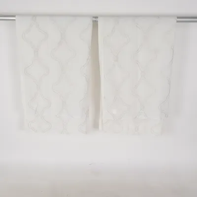 Rod pocket curtain (White) from Jakobsdals Polyester