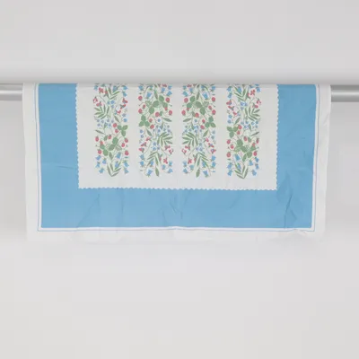 Nappe de table (Bleu, Blanc, Vert)