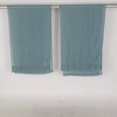 Gordijn aan roede (Blauw) van Rusta Home Polyester
