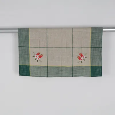 Dug (Grøn, Beige) Linned, Polyester