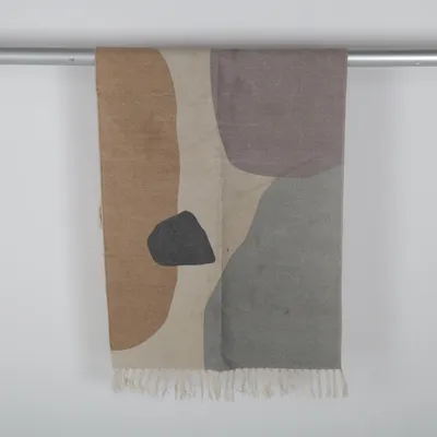 Vävd matta (Grå, Beige) från H&M Home Bomull