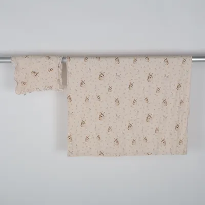 Bäddset (Beige, Flerfärgad) från Geggamoja x Mrs Mighetto Bambu, Elastan, Ekologisk bomull