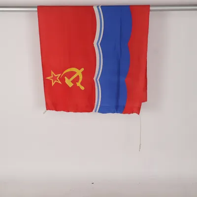 Flag (samlarobjekt och vintageflagga för den Estniska socialistiska sovjetrepubliken (Estniska SSR) under perioden 1953–1990) Polyester