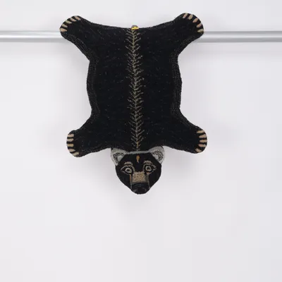 Short pile rug (Black)