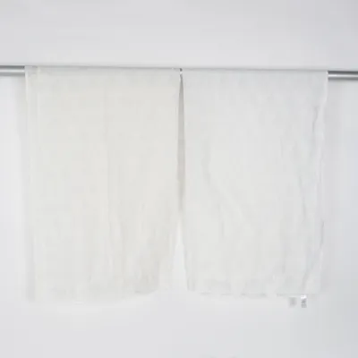 Rideau passe tringle (Blanc) de Ellos Home Polyester, Viscose