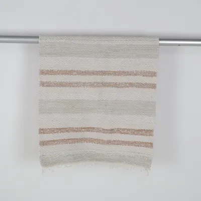 Woven rug (Beige, White)