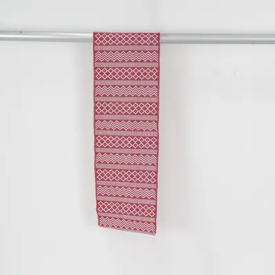 Chemin de table (Rouge, Blanc) de Nyblom Kollén Coton