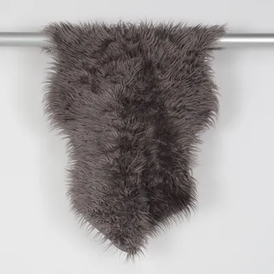 Long pile rug (Gray)