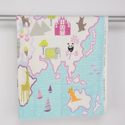 Textil (Blå, Vit, Rosa, Flerfärgad) från Designers Guild Bomull