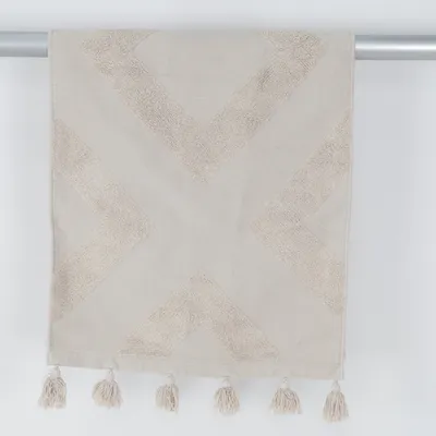 Vävd matta (Beige) från H&M Home Bomull