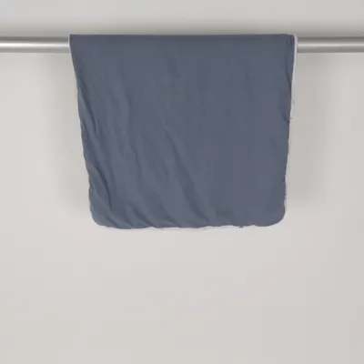 Babyfilt (Grå, Blå, Vit) från Doomoo Elastan, Ekologisk bomull, Polyester