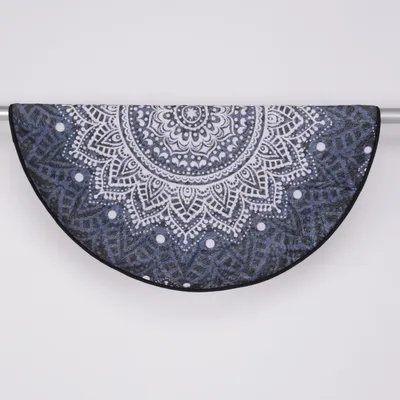 Laagpolig vloerkleed (Zwart, Blauw, Wit)