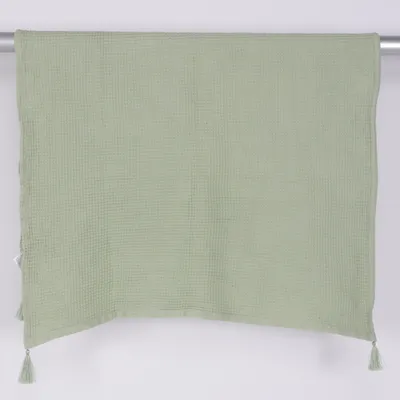 Filt (Grön) från H&M Home Bomull