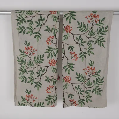 Gardinenschal (Beige, Grün, Orange) von Cellbes Baumwolle