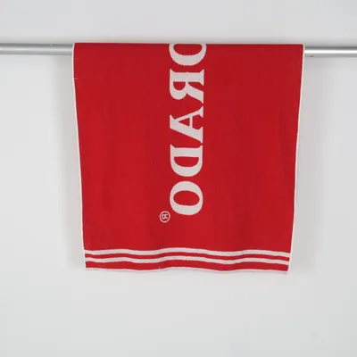 Strandhandduk (Röd, Vit) från Eldorado Bomull